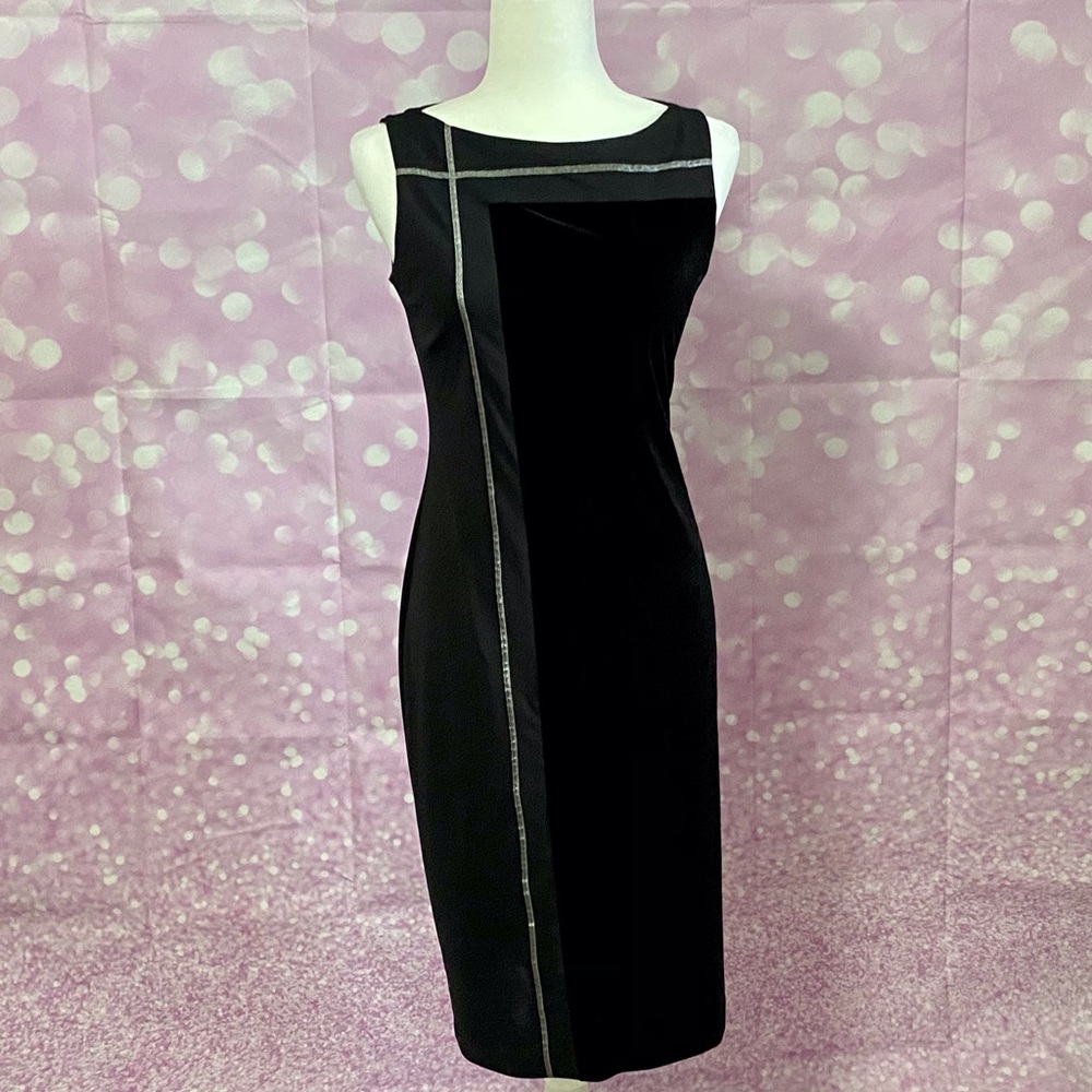 Laundry Shelli Segal velvet T panel dress - Picture 1 of 16
